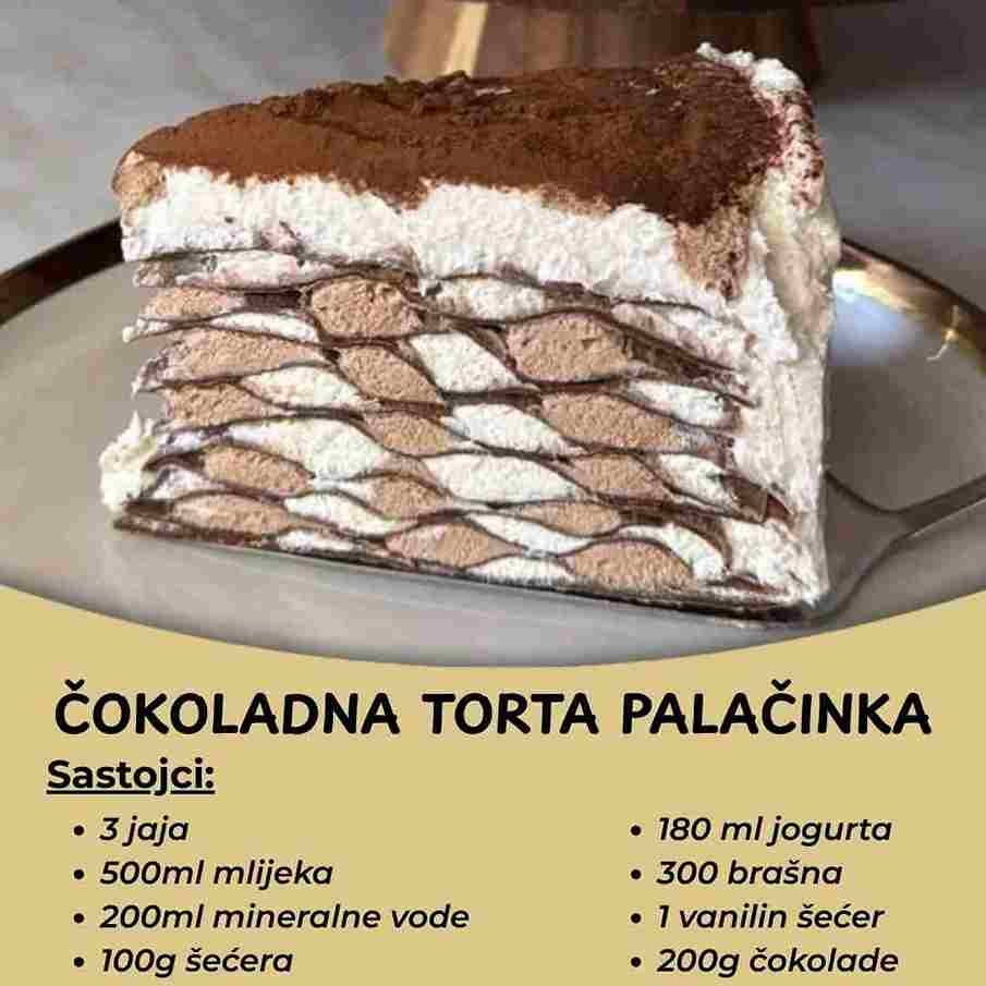 Palačinka torta s čokoladom – Savršena za svaku priliku
