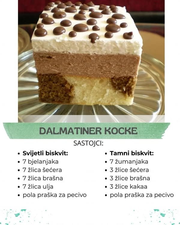 Jedan od omiljenih recepata za Dalmatiner kocke