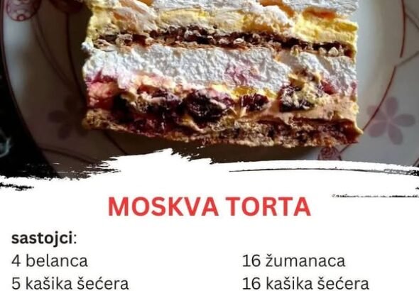 Savršeni spoj voća, oraha i kreme – Recept za najlepšu Moskva tortu!