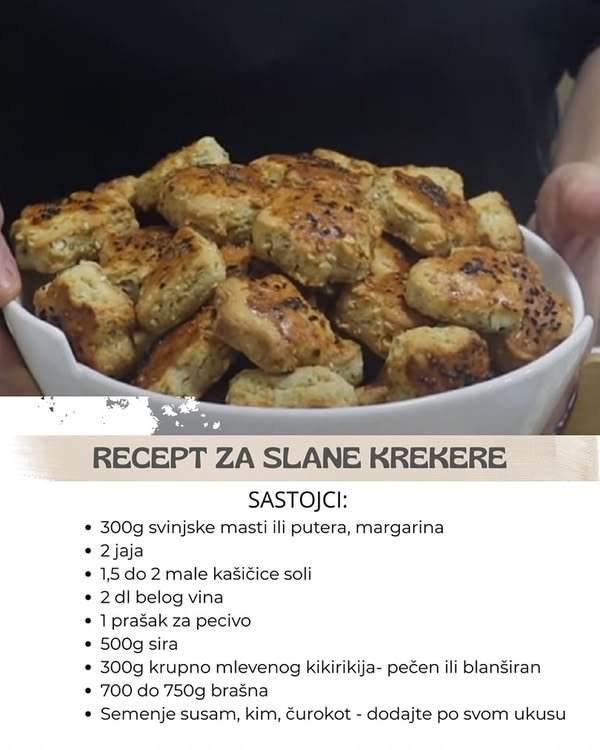 SLANI KREKERI KOJE MOŽETE NAPRAVITI JEDNOM I DA VAM TRAJU NAREDNIH 7 DANA: Uz jogurt odličan su doručak za posao