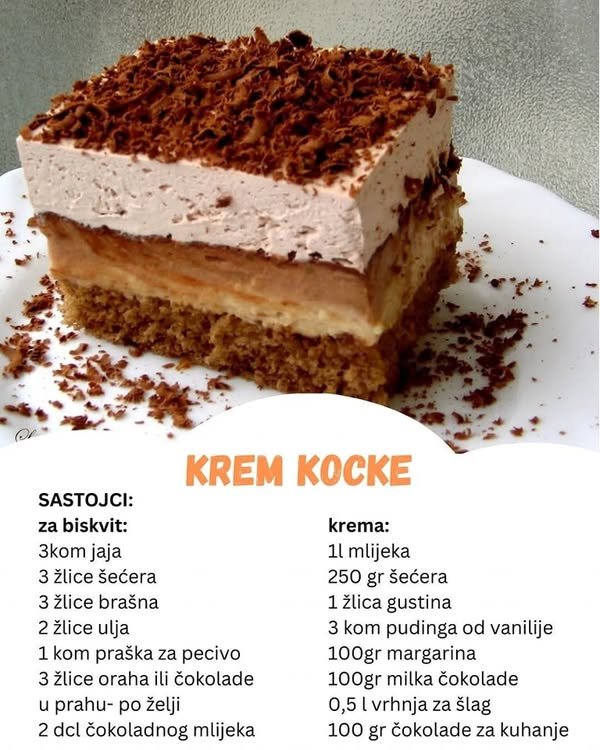 KREM KOCKE – Jednostavne fine i takoo kremaste