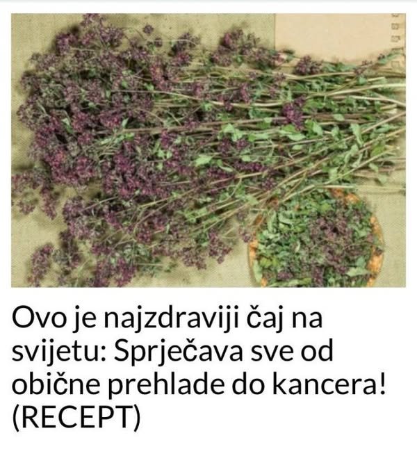 OVO JE NAJZDRAVIJI ČAJ NA SVIJETU: SPRJEČAVA SVE OD OBIČNE PREHLADE DO KANCERA! (RECEPT)