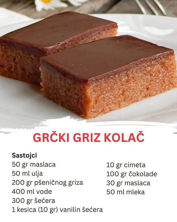 Ne peče se, a nestaje sa stola za minut – Grčki griz kolač koji svi traže!