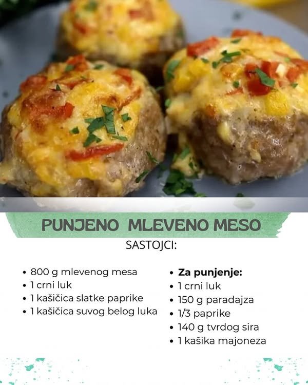 MLEVENO MESO PUNJENO POVRĆEM I SIROM: Specijalitet za celu porodicu! MLEVENO MESO PUNJENO POVRĆEM I SIROM: Specijalitet za celu porodicu!