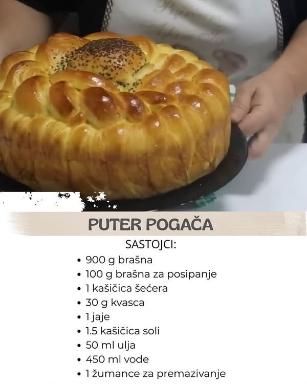 Puter pogača: Raspada se koliko je mekana i lisnata, a pravi se očas posla