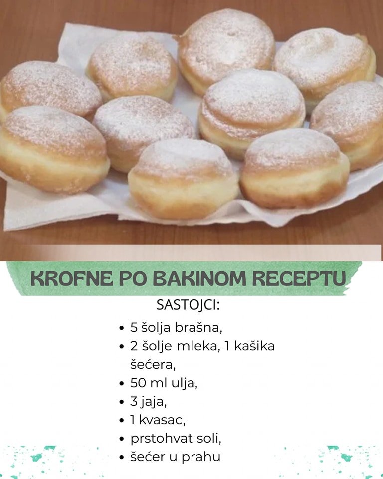 Domaće Krofne po starom Bakinom receptu: Mekane kao duša, brzo se prave, a još brže nestanu sa stola