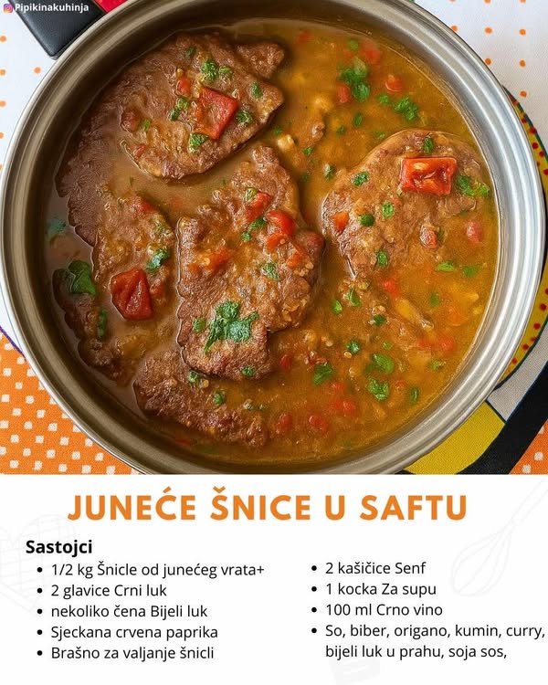 Juneće šnicle u saftu – Kako pripremiti sočne šnicle