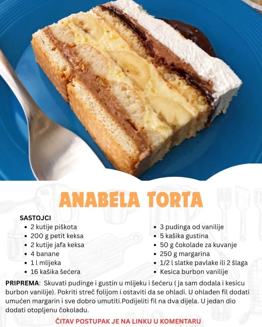 Anabela torta – Lagana, kremasta i gotova bez rerne!