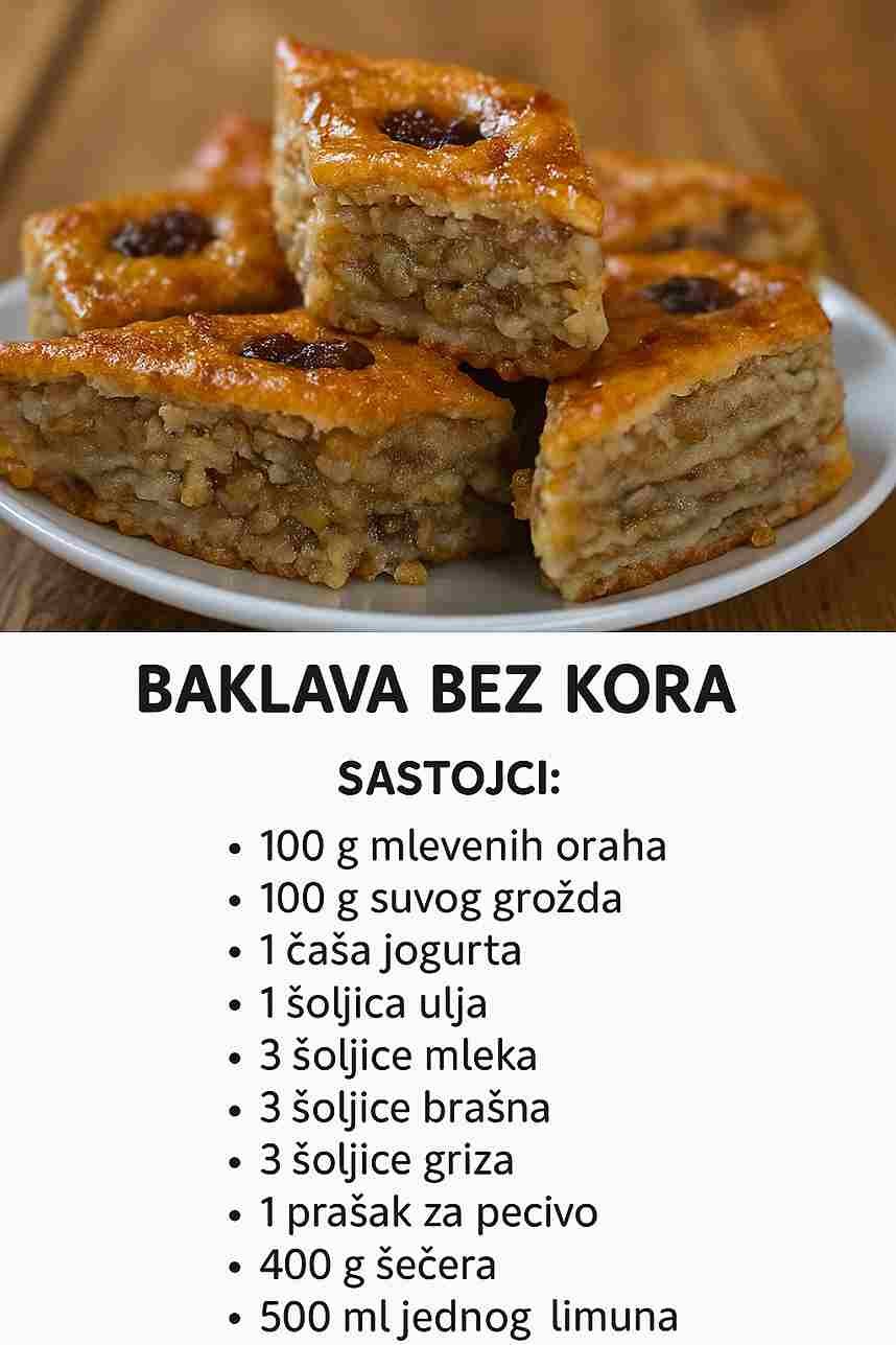 Baklava bez kora sa jogurtom: Sočna i neodoljiva, a zbog 1 cake je ukusnija i od tradicionalne