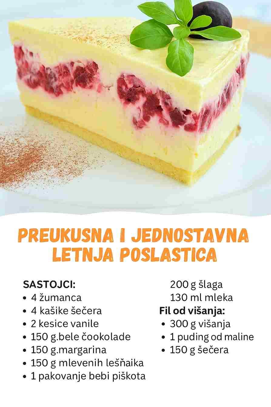 Preukusna letnja poslastica – Jednostavno se pravi, a pojede se za tren!