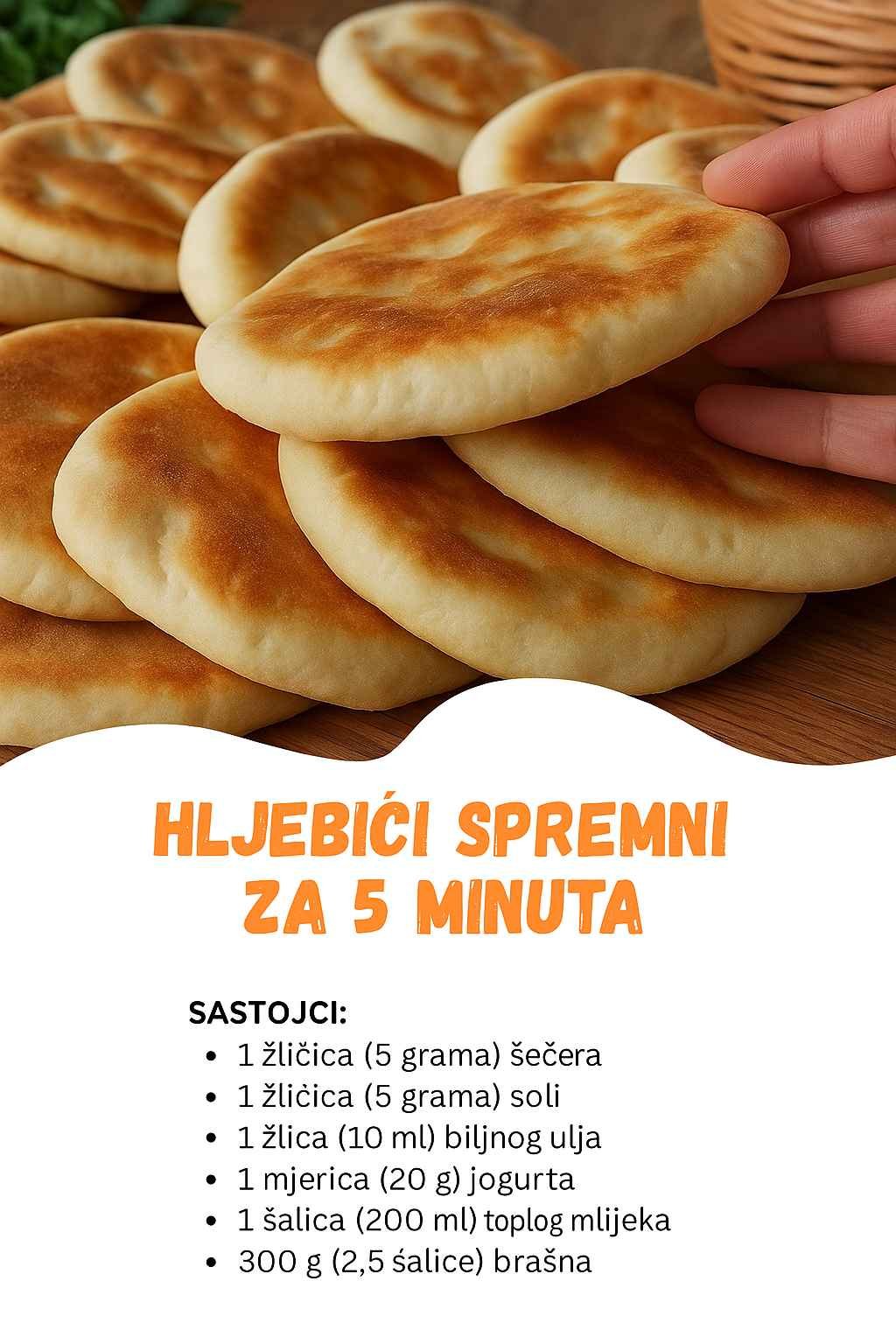 Svježi hljebići za 6 minuta – Savršeni za doručak, djeca ih obožavaju