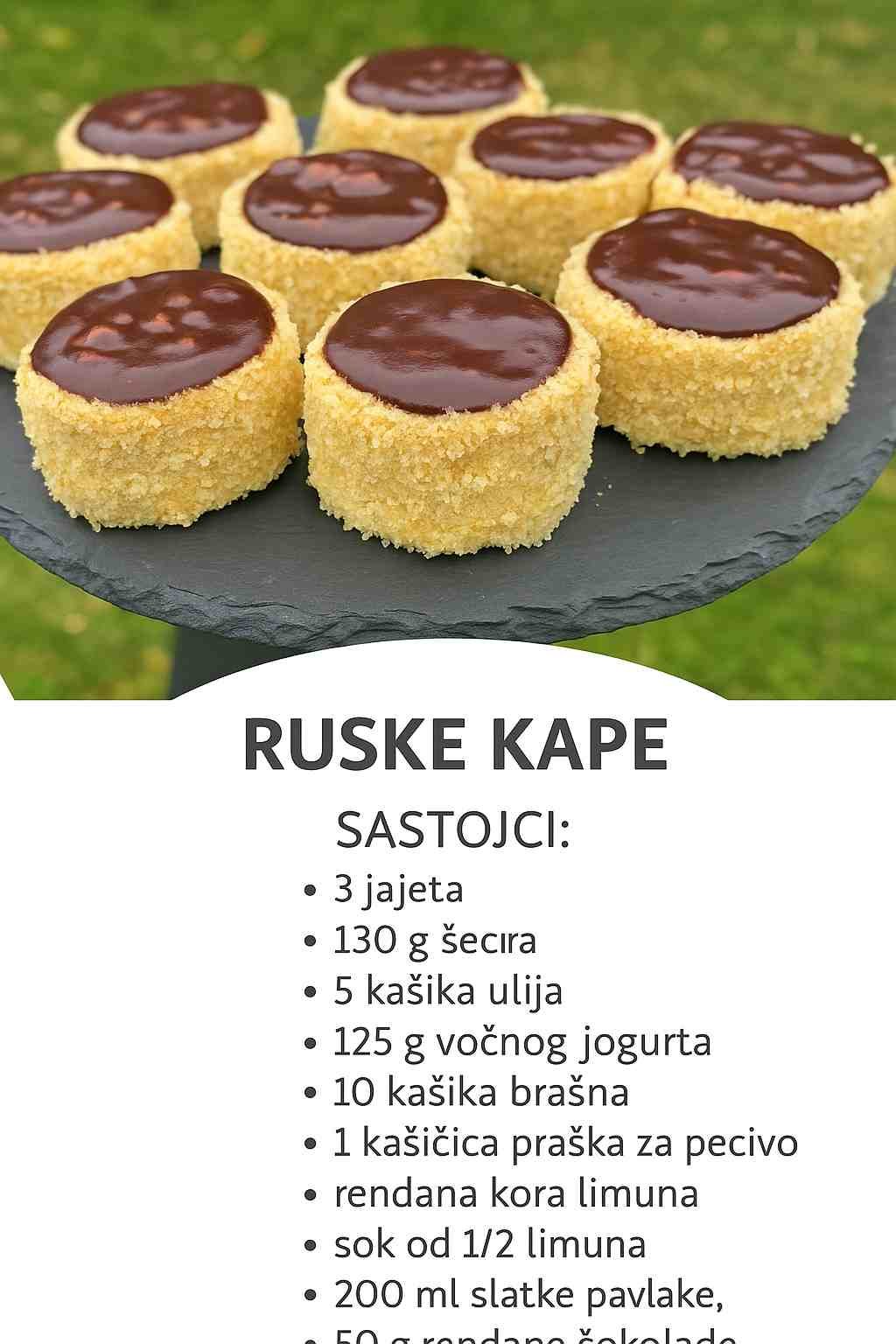 Kako se prave ruske kape sa jogurtom: Sitni kolačI koji će upotpuniti svaki slatki sto