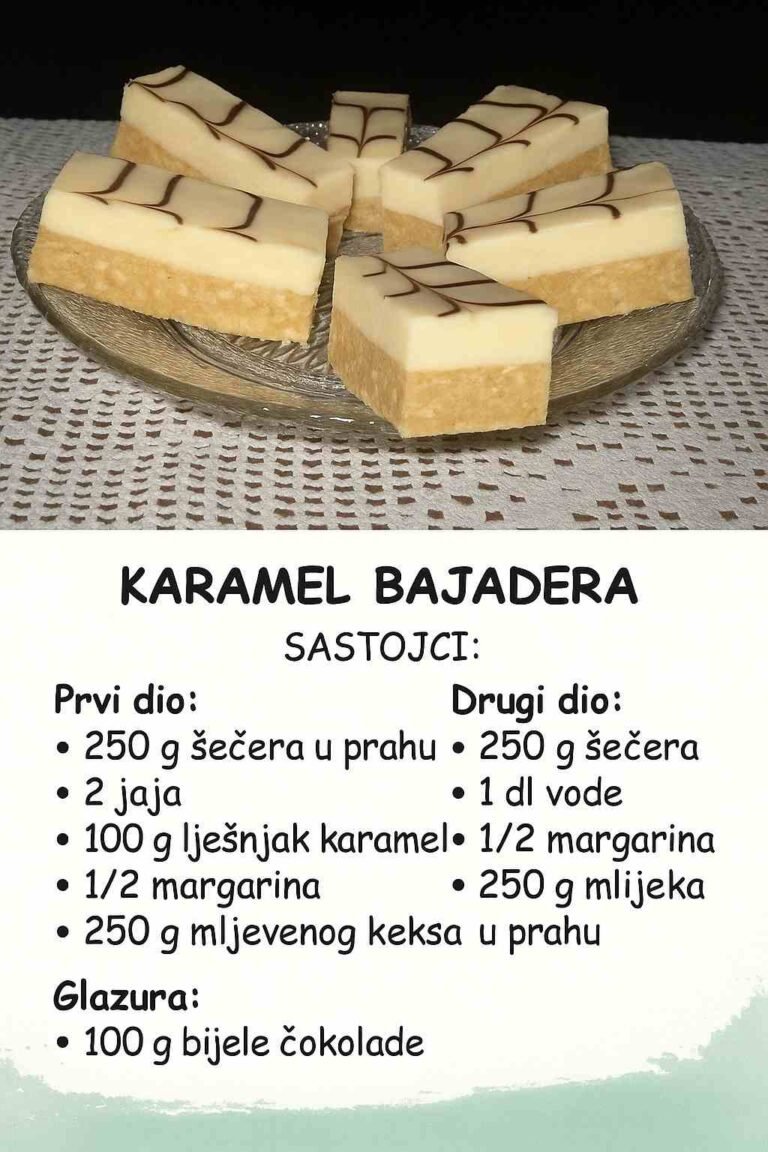 KARAMEL BAJADERA: Prekrasni kolačići, svi koji ih probaju tražit će recept!