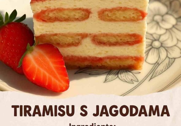 Tiramisu s Jagodama i Bijelom Čokoladom – Jednostavan recept!