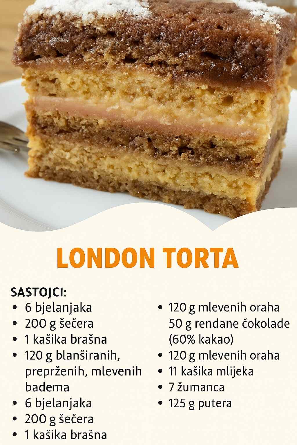 Korak po korak do najbolje London torte – Veoma bogata torta, za posebne prilike