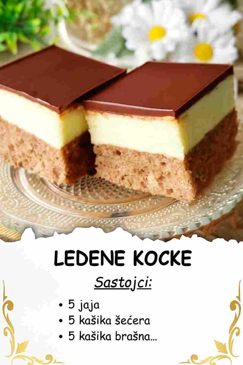 Ledene kocke – Savršen spoj sočne kore, kremastog fila i čokoladne glazure!