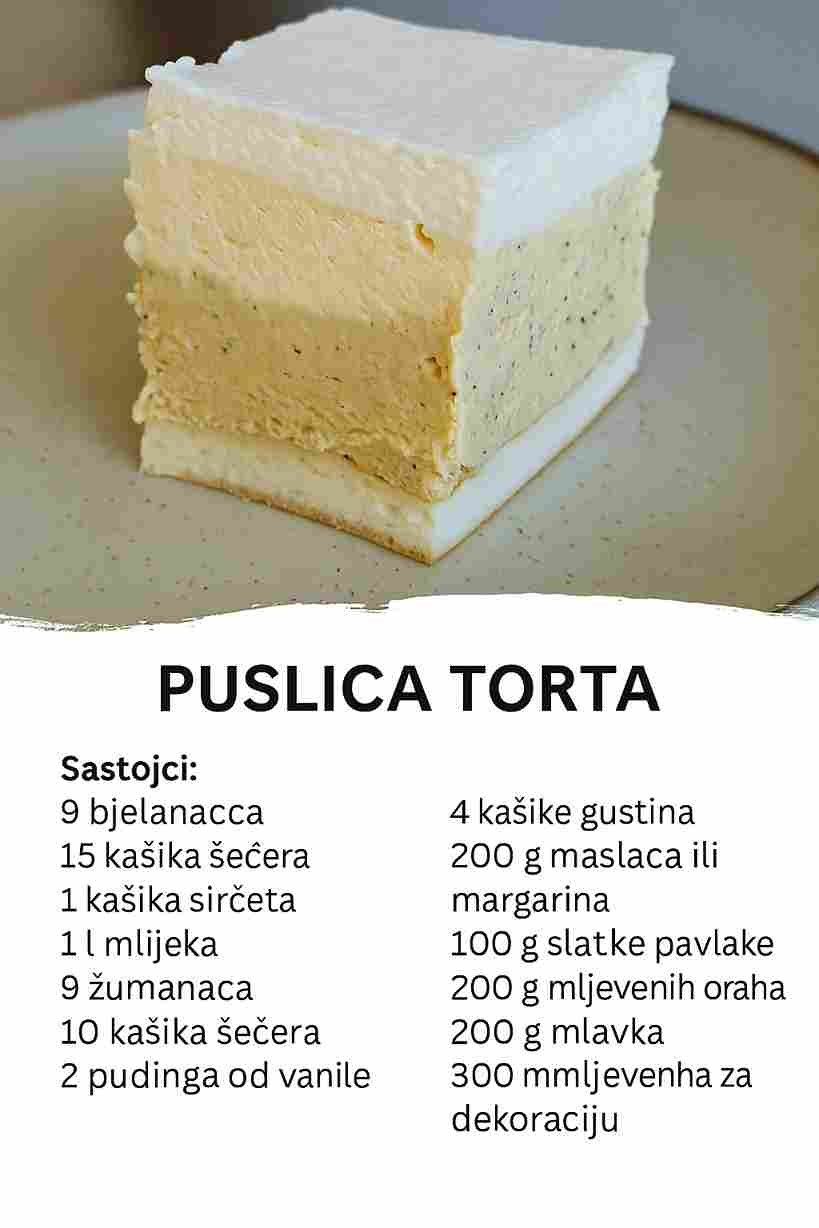 Puslica Torta – Hrskava, kremasta i nevjerovatno ukusna!