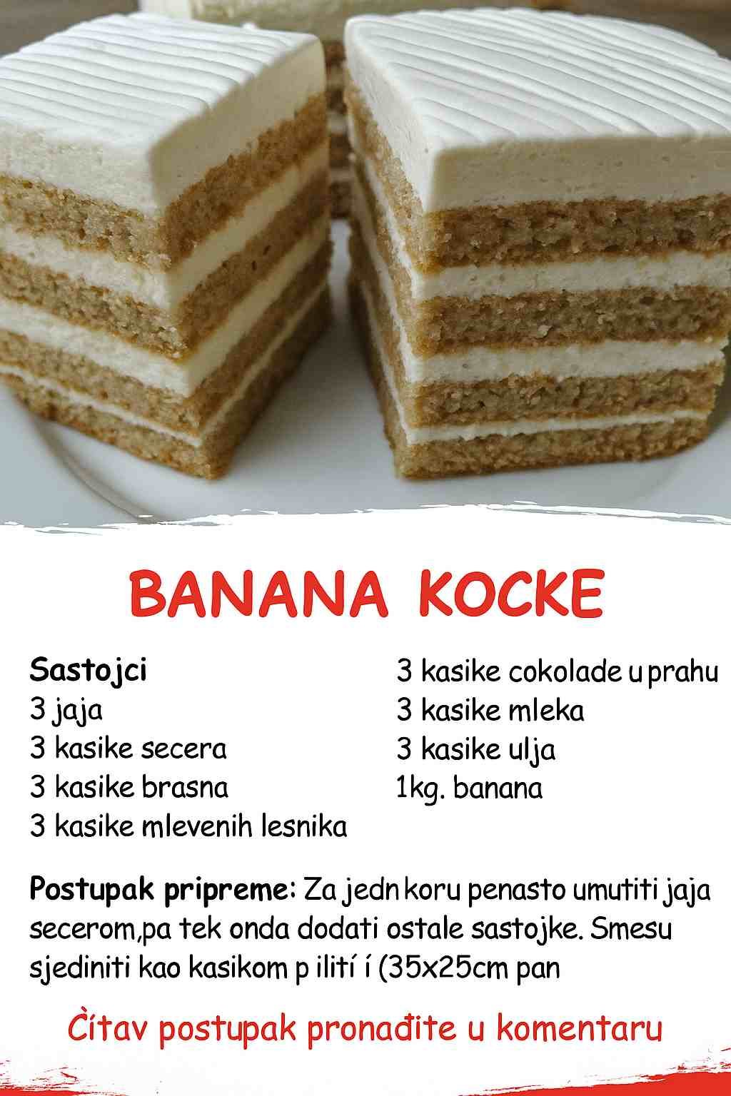 Oduševi goste bez puno truda – Recept za najmekše Banana kocke
