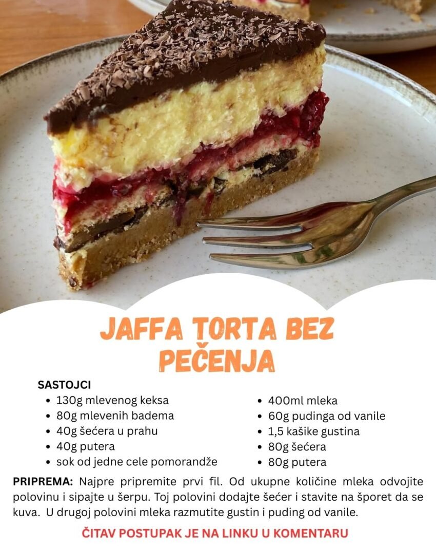 Neodoljiva Jaffa torta bez pečenja – Gotova za čas, nestaje još brže!