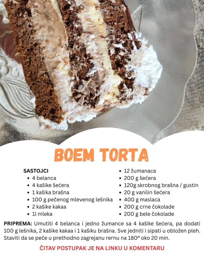 Za ljubitelje slatkiša: Ova Boem torta je sve što vam treba!