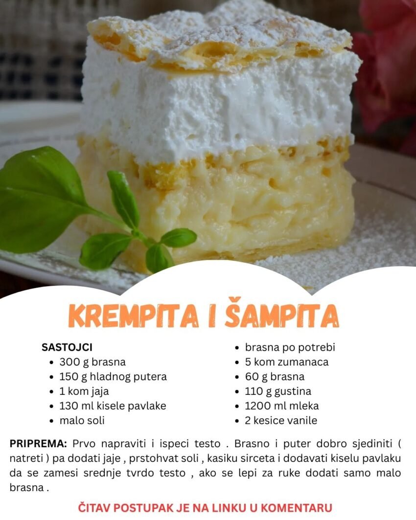 Ova krempita i šampita će vas potpuno oduševiti! – Ne propustite!