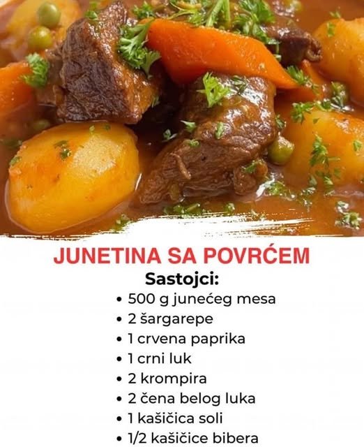 Junetina sa povrćem – Ukusan i hranljiv obrok za svaku priliku