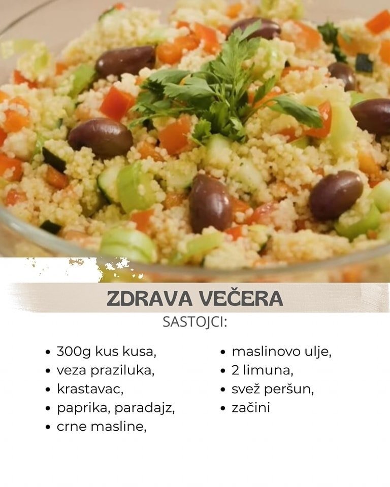 LAGANA VEČERA PREPUNA ZDRAVLJA ČIJI UKUS ĆE VAS OČARATI: Kus-kus salata lako i brzo se sprema, a pravo je osveženje