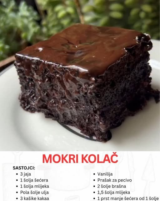 M0KRI K0LAČ POGLEDAJTE RECEPT NA LINKU U KOMENTARU ⬇️⬇️⬇️