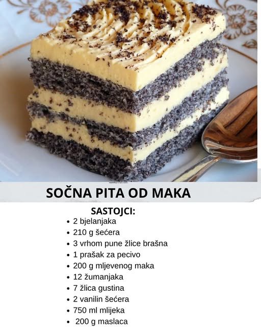 Sočna pita od maka – Bogatstvo okusa u svakom zalogaju