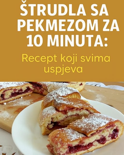 Štrudla sa pekmezom za 10 minuta: Recept koji svima uspjeva