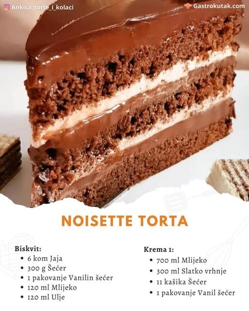 ŠNITE “NOISETTE”: Bez sumnje jedan od najboljih čokoladnih recepata ikad