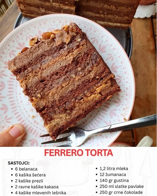Napravite Ferrero tortu za pamćenje – Garantovani UŽITAK u svakom zalogaju!
