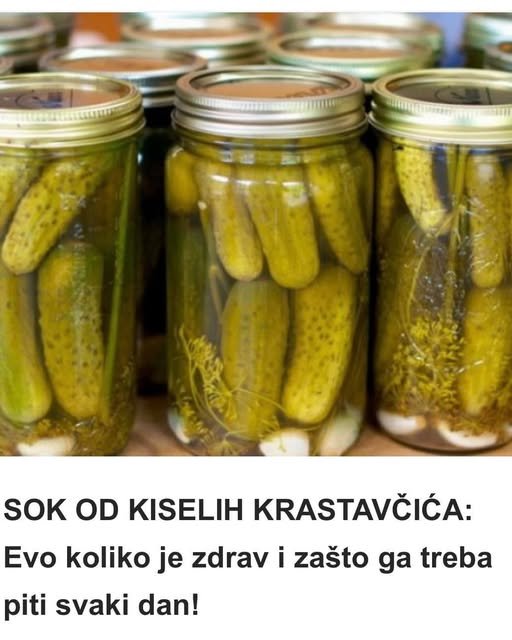 SOK OD KISELIH KRASTAVČIĆA: Evo koliko je zdrav i zašto ga treba piti svaki dan!