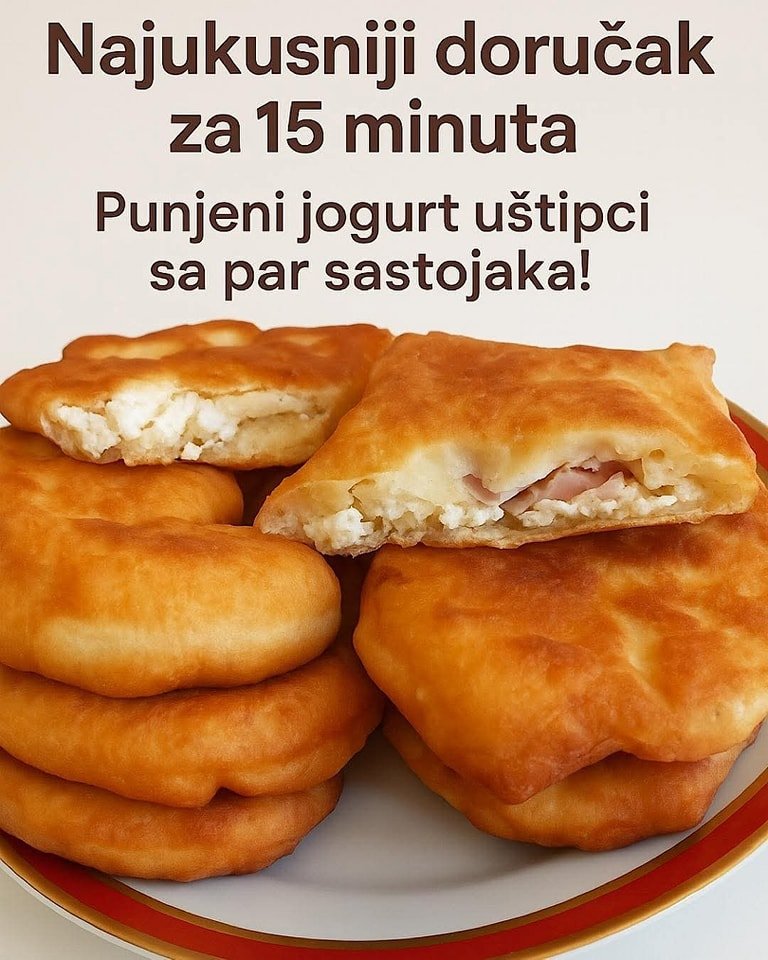 Najukusniji doručak za 15 minuta – Punjeni jogurt uštipci sa par sastojaka!
