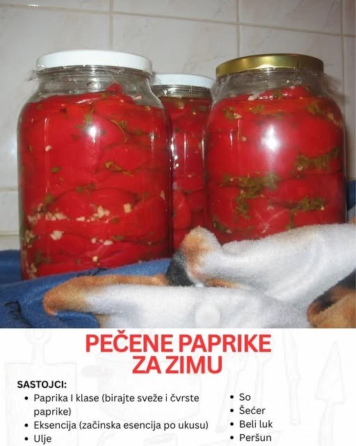 Pripremi domaće PEČENE PAPRIKE za zimu koje svi obožavaju – Lako i brzo!