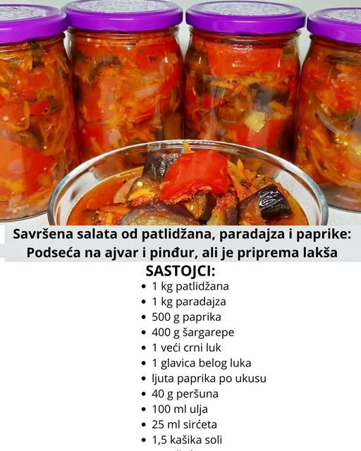Savršena salata od patlidžana, paradajza i paprike: Podseća na ajvar i pinđur, ali je priprema lakša