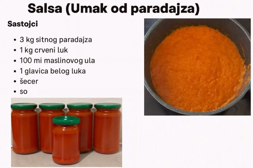 Ako želite domaću salsu od p