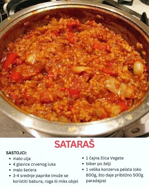 Sataraš moje mame – Recept koji baš svi obožavaju čak i djeca!