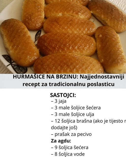 HURMAŠICE NA BRZINU: Najjednostavniji recept za tradicionalnu poslasticu