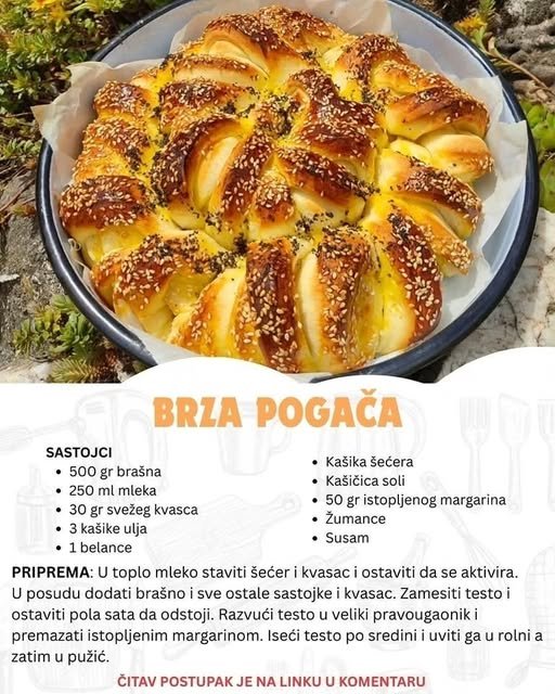 Meka je kao duša, bez kvasca: Brza pogača sa kiselim mlekom – cela kuća miriše