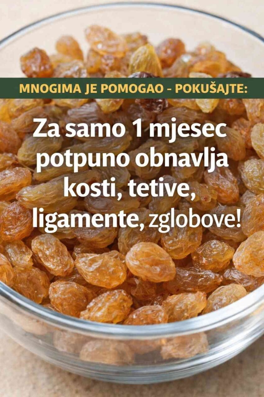 Najčešće se konzumira samostalno, potopljeno u vodi preko noći ili kao dodatak zdravim obrocima. Upravo ta jednostavnost čini suvo grožđe lako dostupnim saveznikom u očuvanju zdravlja. 👉 Priroda često nudi jednostavna rešenja – potrebno je samo znati kako ih koristiti.