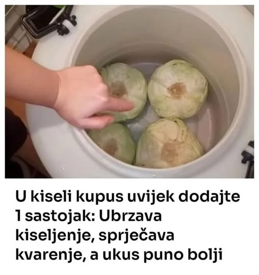 Ukoliko kiselite kupus kod kuće, veoma je korisno da znate koja namirnica može da mu poboljša ukus, ali i spriječi kvarenje. Riječ je o hrenu. Hren može da ubrza proces kiseljenja, spriječi kvarenje i da poboljša ukus kiselog kupusa. Šaku kukuruza možete dodati ako želite da kiseli kupus poprimi zlatnožutu boju. Ljubitelji pikantnih ukusa, mogu dodati i ljutu papriku. Lovorovi listu su takođe dobra ideja. U kacu možete dodati vrećice u kojima je isjeckan i posoljen kupus. Vrećice treba da budu probušene, kako bi cirkulisala slana voda. Njih je potrebno ugurati između glavica kupusa i njima popuniti prostor. Na taj način dobićete iz iste kace i kupus ribanac. preuzeto